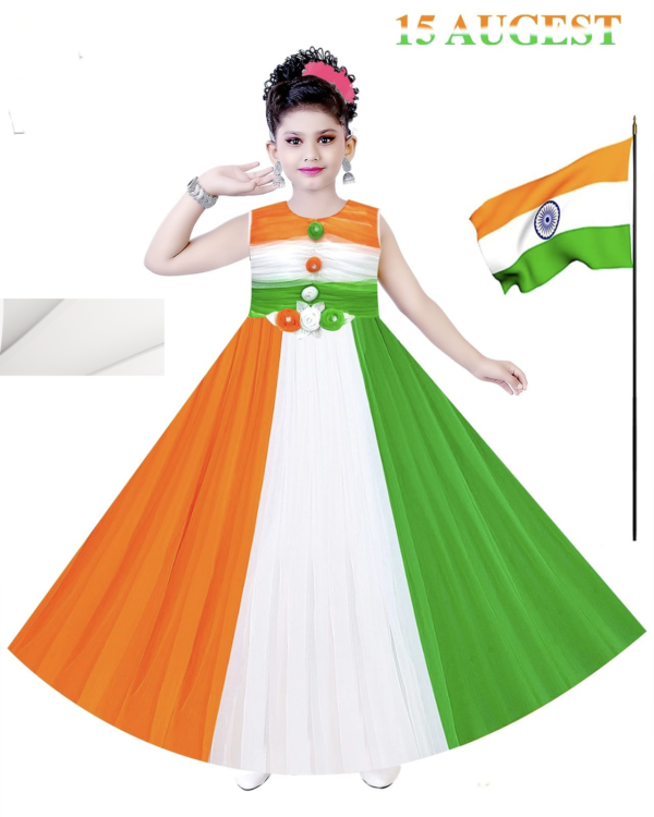 Tri-Color Long Frock